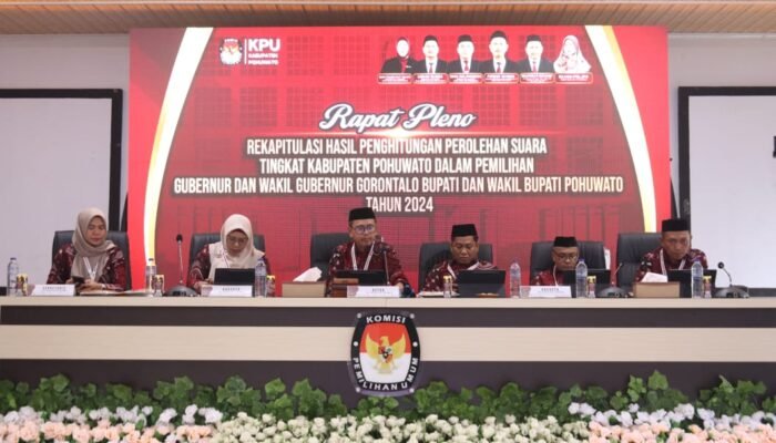 KPU Pohuwato Tetapkan Saipul Mbuinga-Iwan Adam sebagai Pemenang Pilbup 2024