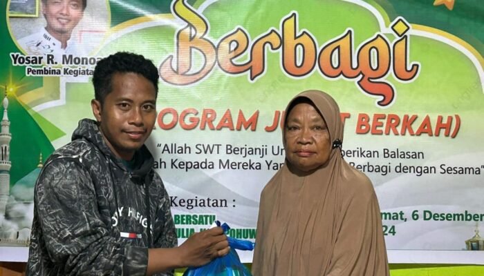 Kaum Dhuafa di Hulawa Dapat Santunan dari Pelaku Usaha Tambang Rakyat Buntulia