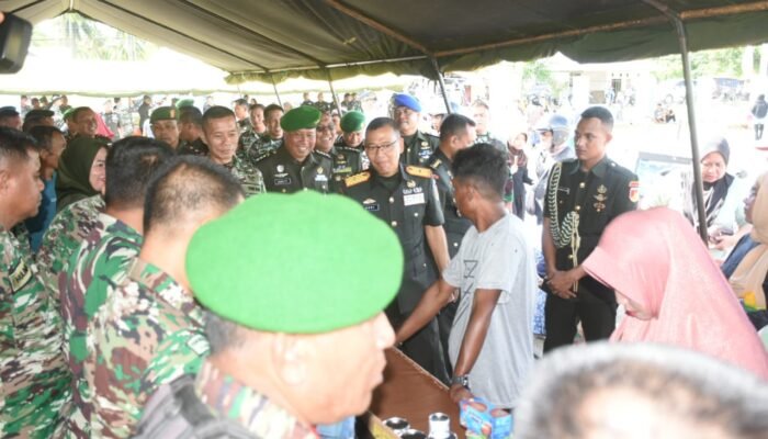 Korem 133/NW Rayakan Hari Juang TNI AD Ke-79 dengan Upacara dan Bakti Sosial