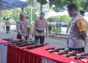 Wakapolda Gorontalo Pimpin Pengecekan Senpi
