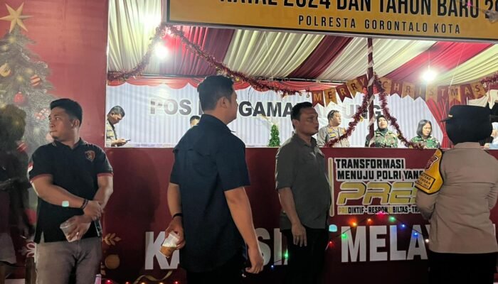 Kasatgas Gakkum Polda Gorontalo Pantau Pengamanan Operasi Lilin Otanaha 2024