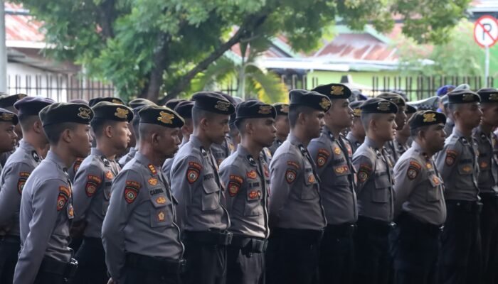Polda Gorontalo Gelar Apel Kesiapan Pengamanan Penetapan Paslon Kepala Daerah 2025