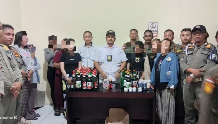 Satpol PP Provinsi-Pohuwato Amankan Miras dan Sejumlah Wanita Tanpa Identitas