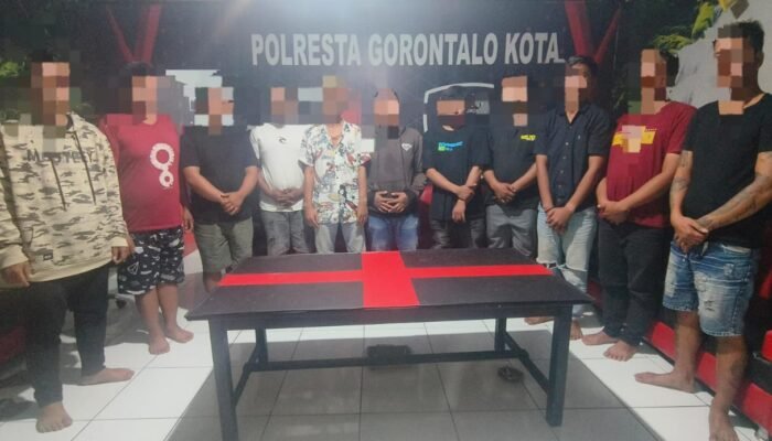 11 Debt Colector Diamankan Polisi Usai Rusak Gudang ACC Finance di Gorontalo