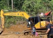 Satu Alat Ekskavator di KM 18 Ditangkap, Kapolsek Popayato Barat Dapat Apresiasi