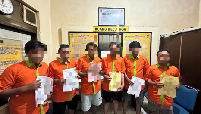Aniaya Konsumen di Tengah Jalan, Enam Anggota Debt Collector di Gorontalo Ditangkap Polisi
