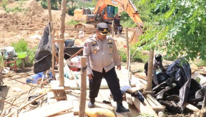 Operasi PETI Pohuwato Berlangsung Aman, Satu Excavator Diamankan, Tiga Dilumpuhkan