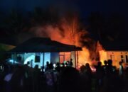 Kebakaran Melanda Bangunan Asrama Siswa Alkhairat di Popayato Barat