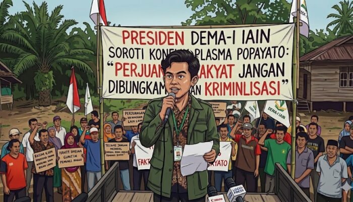 Presiden DEMA-I IAIN Soroti Konflik Plasma Popayato: “Perjuangan Rakyat Jangan Dibungkam dengan Kriminalisasi”
