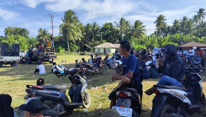 Ratusan Warga Popayato Barat Gelar Aksi Tolak PT Lumintu Ageng Joyo Lestari