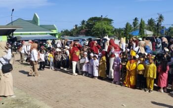 Meriah! TK dan PAUD se-Popayato Barat Semarakkan Pawai Hari Anak Nasional ke-42